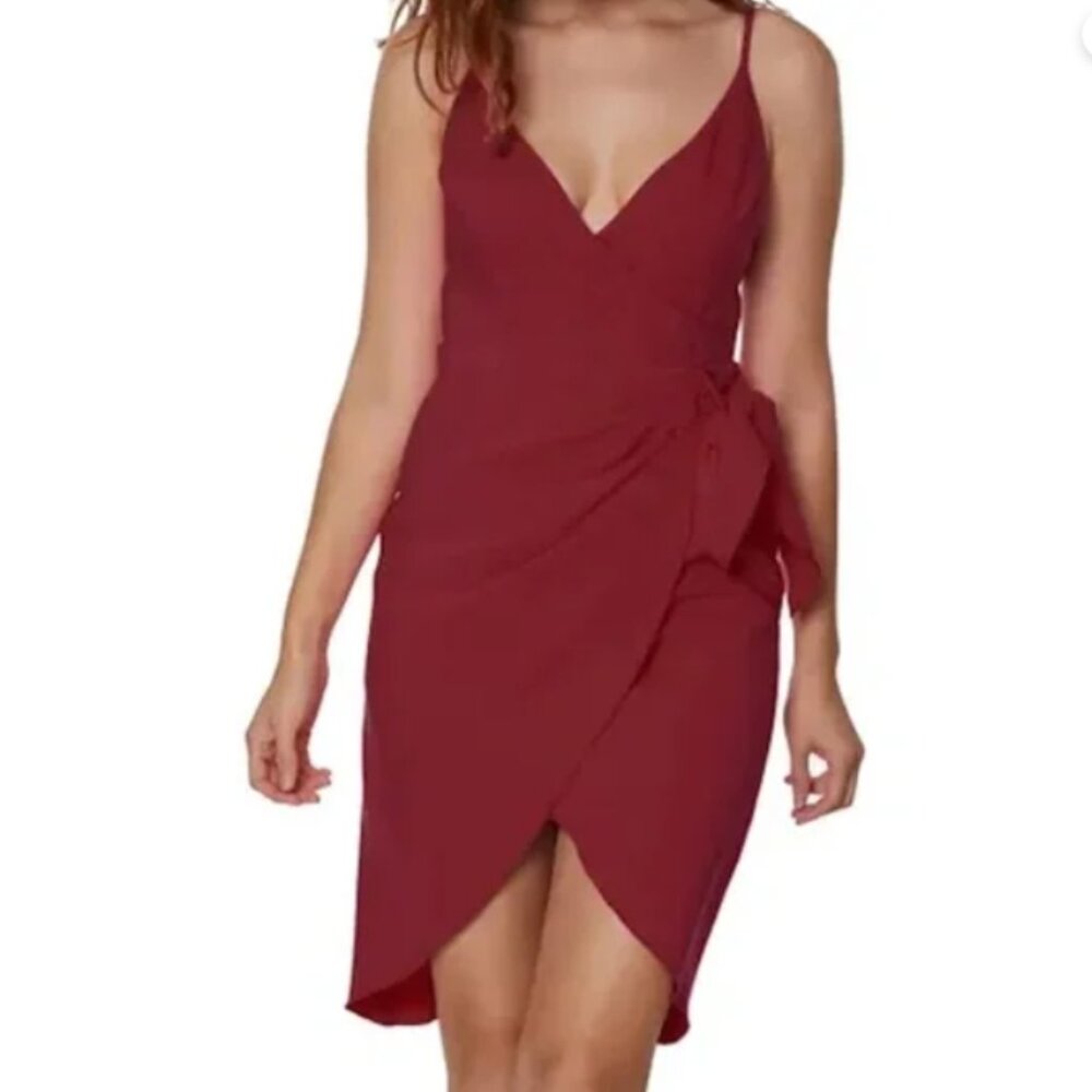 BCBGeneration * Women's Faux-Wrap High-Low Dress * Size 10